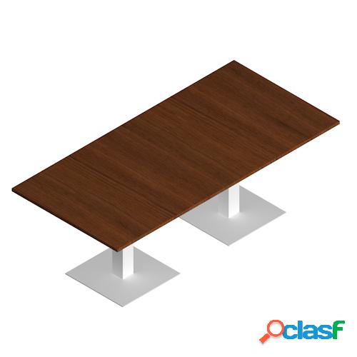 Tavolo riunione con base in metallo rettangolare cm.