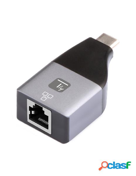 Techly - adattatore convertitore da usb-c&trade a rj45