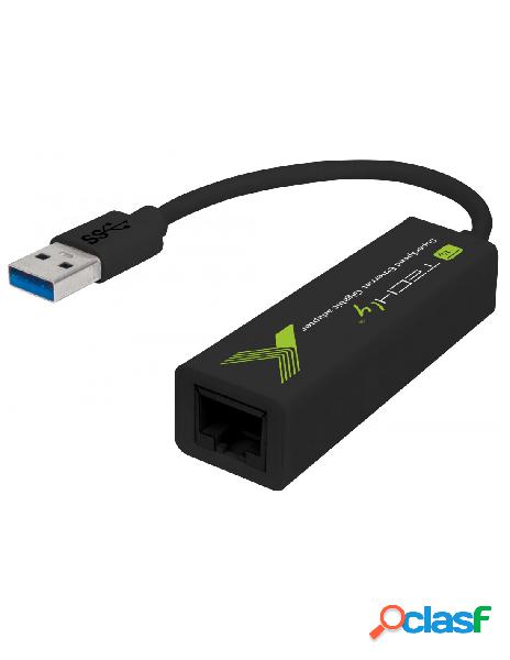 Techly - adattatore di rete usb 3.0 gigabit