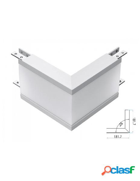 V-tac - connettore giunto forma l curva angolo esterno 12w