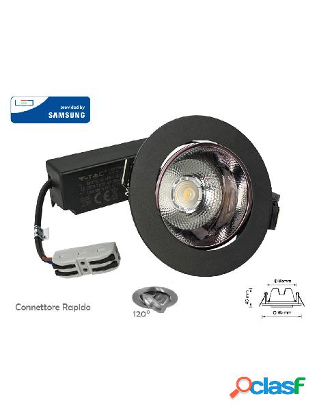 V-tac - faretto led cob da incasso 10w 4000k rotondo