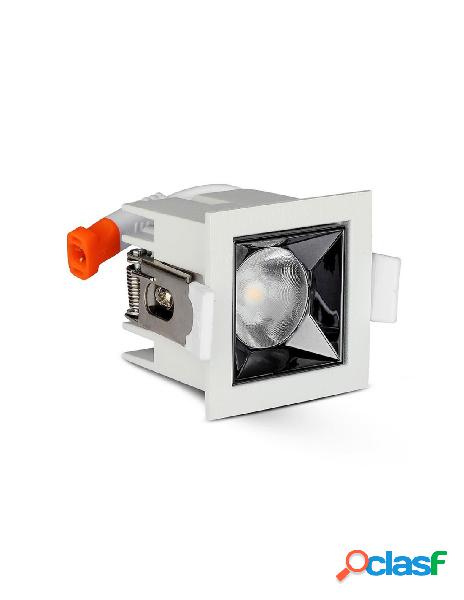 V-tac - faretto led da incasso quadrato 4w freddo 5700k