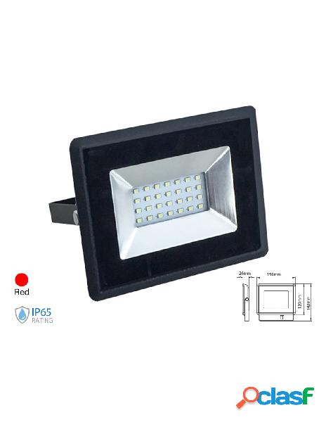 V-tac - faro proiettore led flood light 20w colore rosso