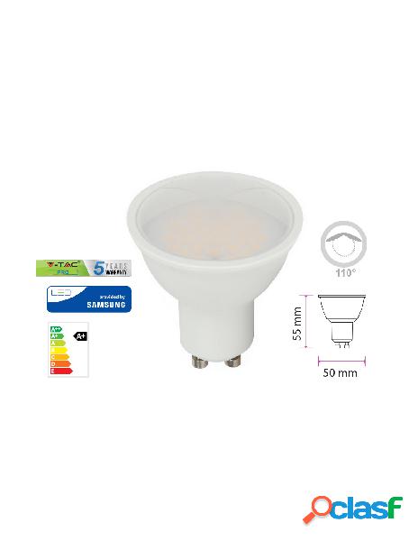 V-tac - lampada led gu10 5w 220v 110 gradi bianco caldo