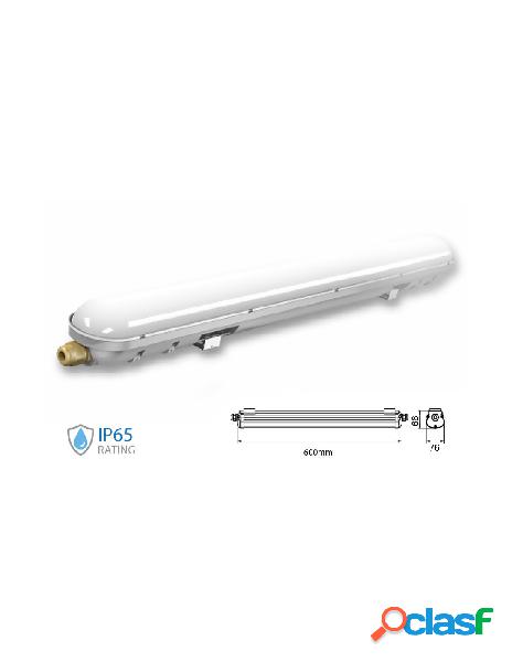 V-tac - plafoniera led 60cm 18w 220v bianco neutro 4000k