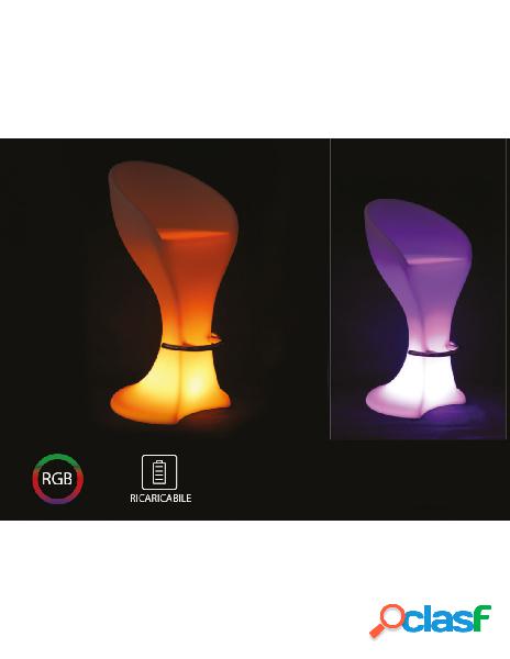 V-tac - seggiola da bar con lampada luce led rgbw
