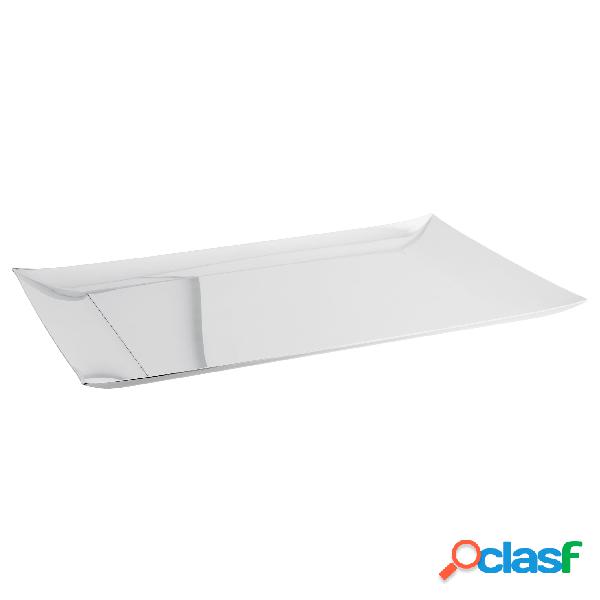Vassoio rettangolare in acciaio 18/10 linea Q Sambonet 43x28