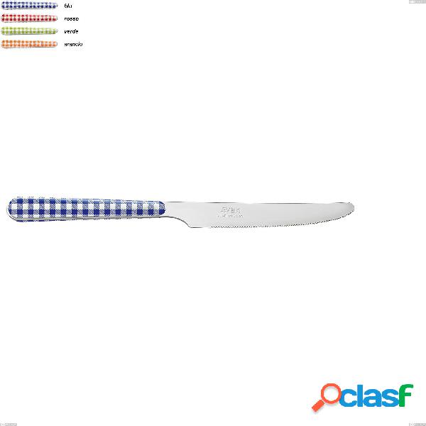 coltello tavola tovagliato neva, acciaio 18-10 decorata in