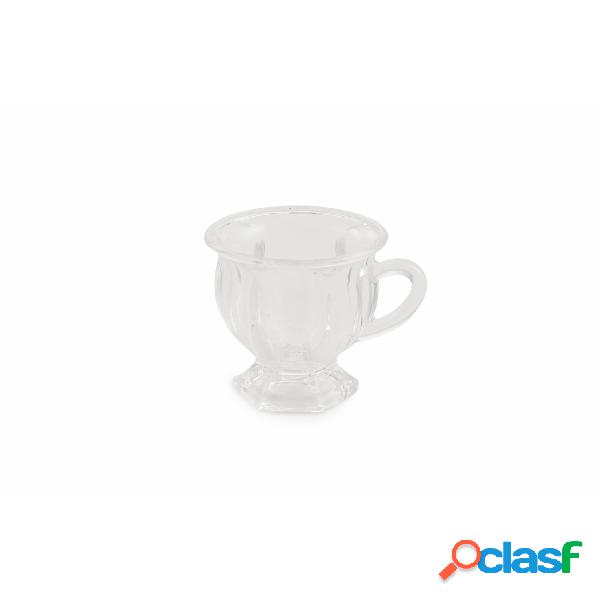 set 15 tazzine caffè Glass in Vetro Trasparente, diametro 7